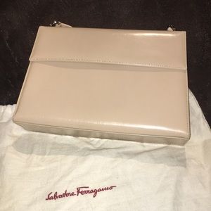 Original Salvatore Ferragamo leather handbag.